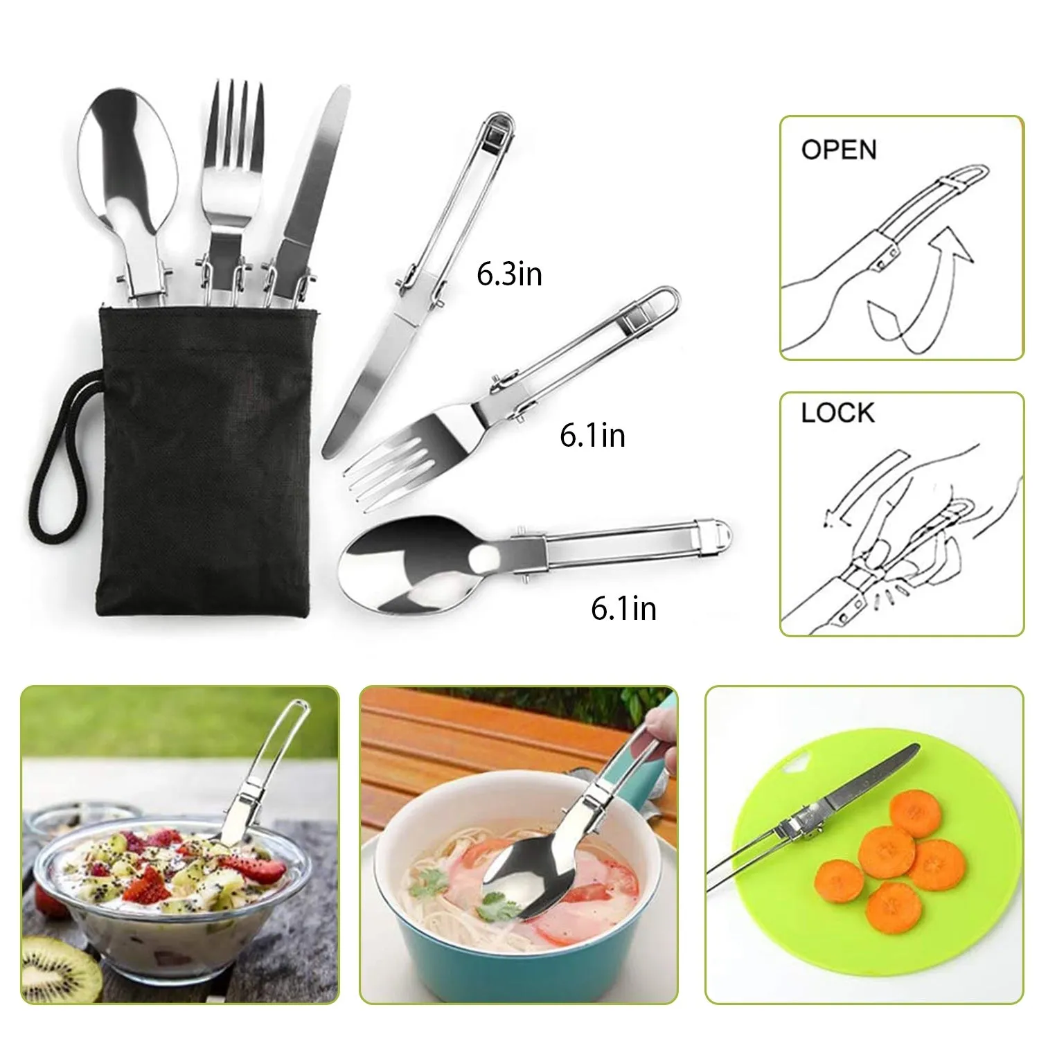 12-Pieces: Camping Cookware Set