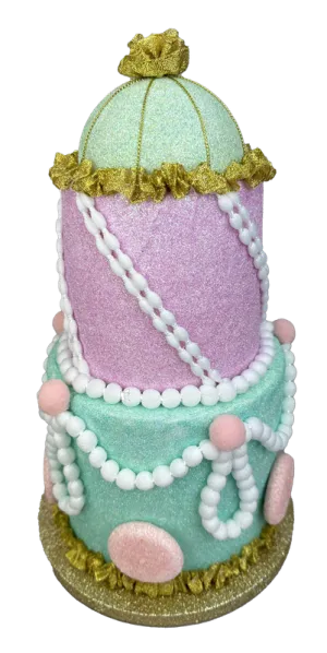 13" by 7.5" Pastel Three Tier Cake 86090PASTEL