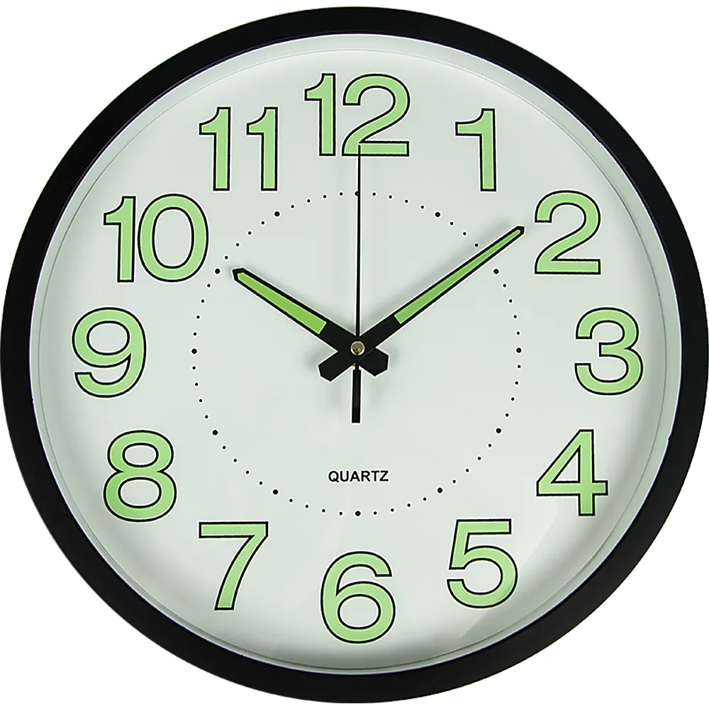 305mm Luminous Quartz Silent Wall Clock Glow in Dark