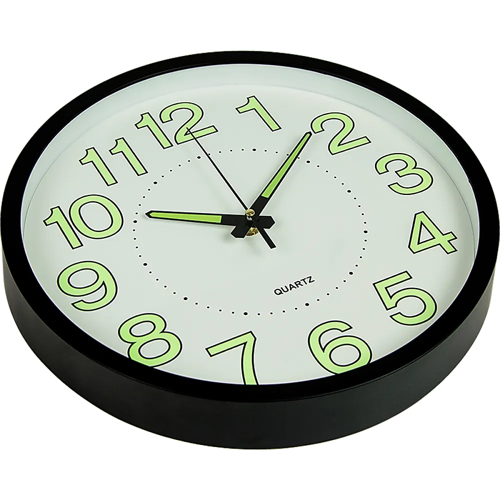 305mm Luminous Quartz Silent Wall Clock Glow in Dark