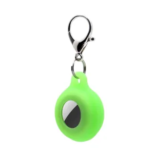 AirTags luminous silicone cover with keychain - Luminous Green