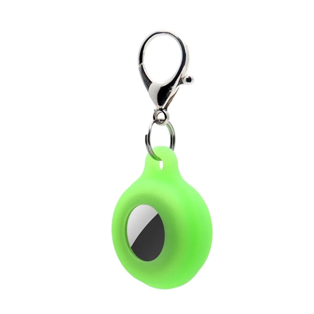 AirTags luminous silicone cover with keychain - Luminous Green