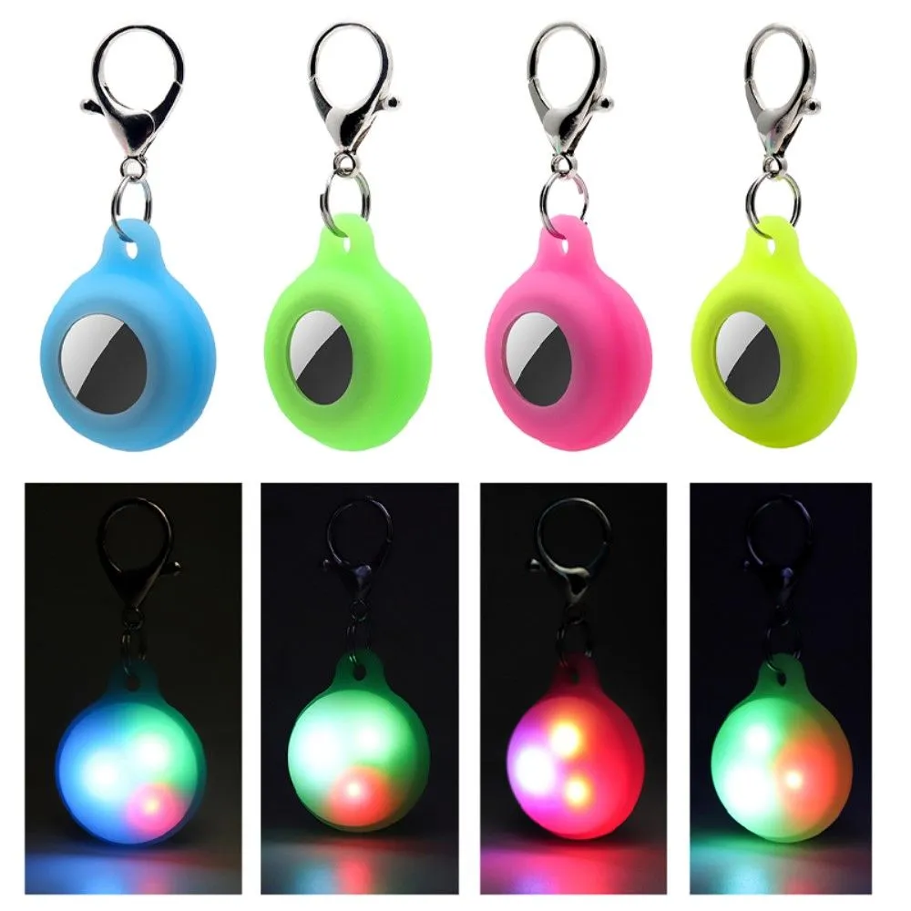 AirTags luminous silicone cover with keychain - Luminous Green