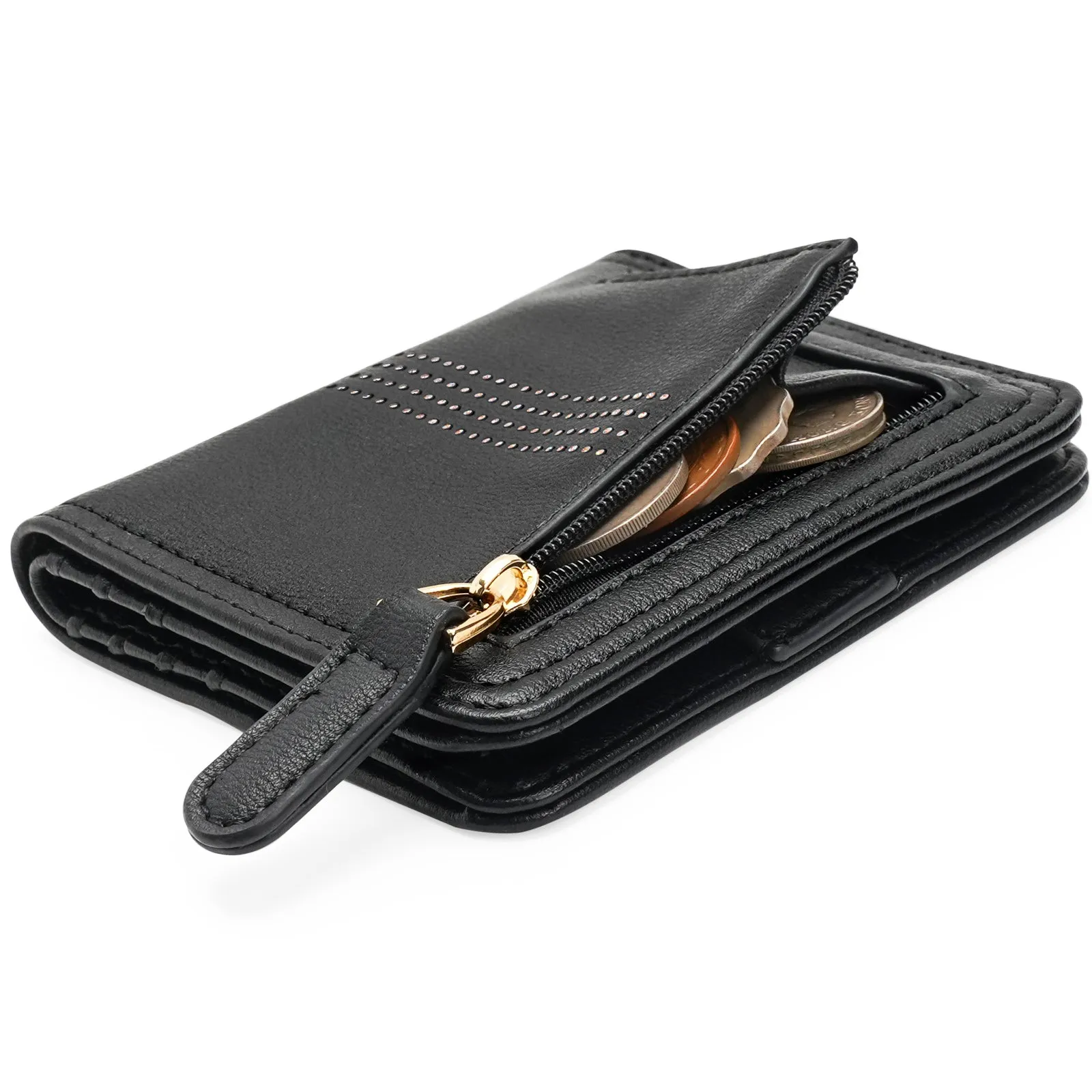 APHISON Ultra Slim RFID Small Womens Wallet - 125