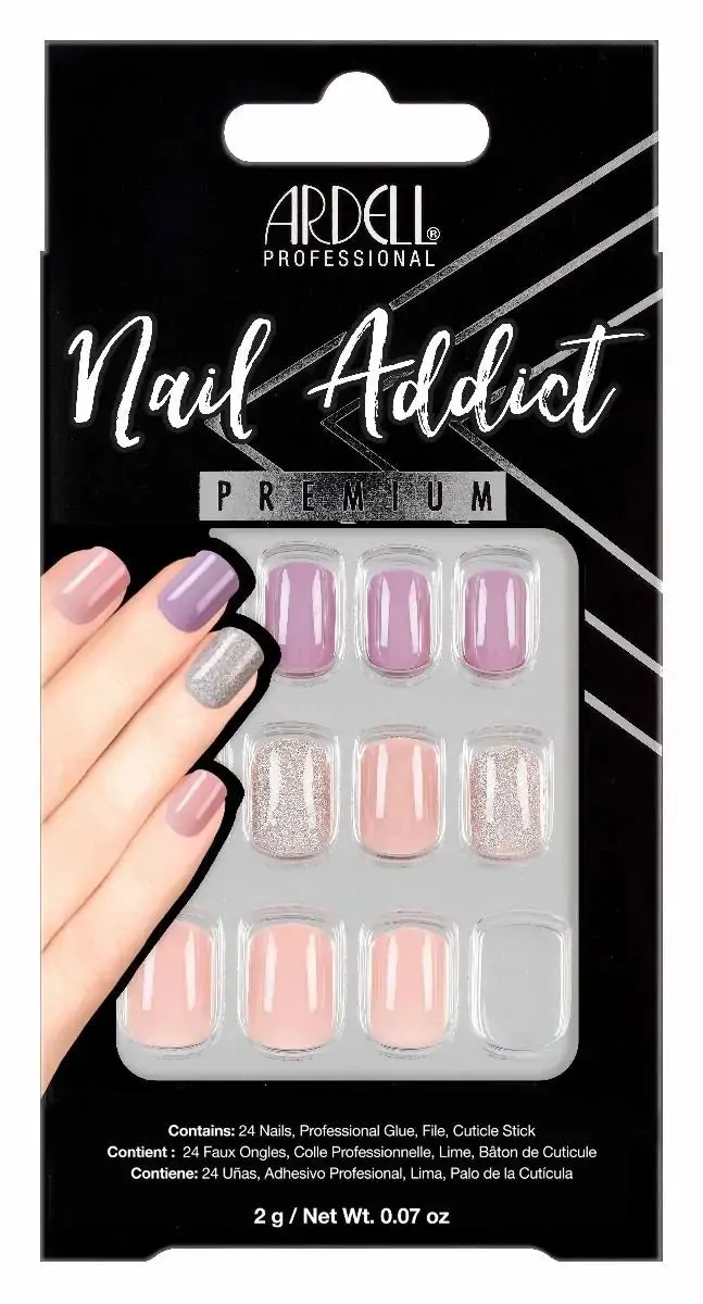 Ardell Nail Addict Premium Nails Pastel Pink & Purple