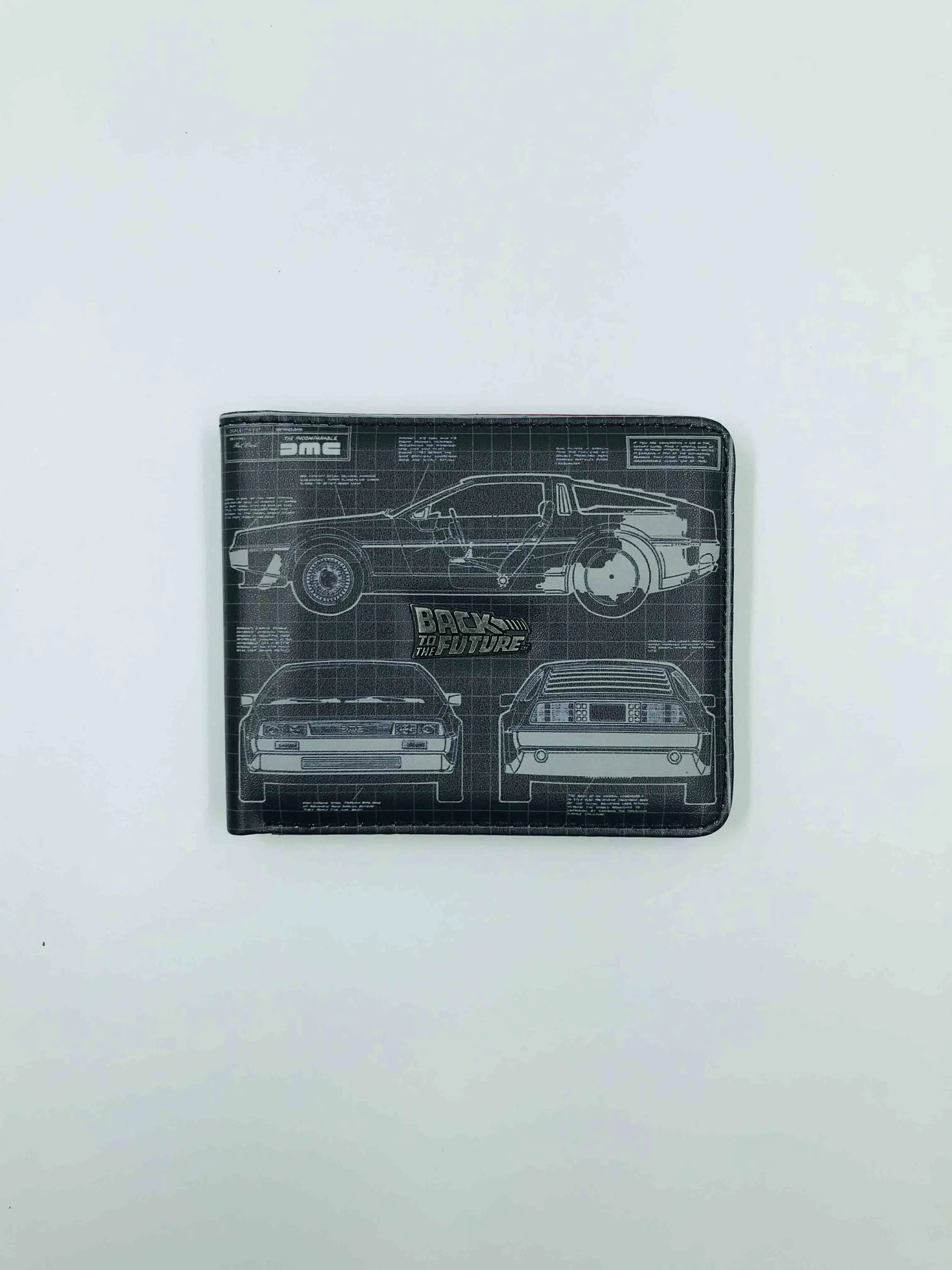 Back To The Future DeLorean 85 Blueprint Wallet