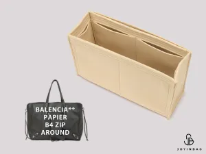 Balencia. Papier B4 Zip Around Bag Insert