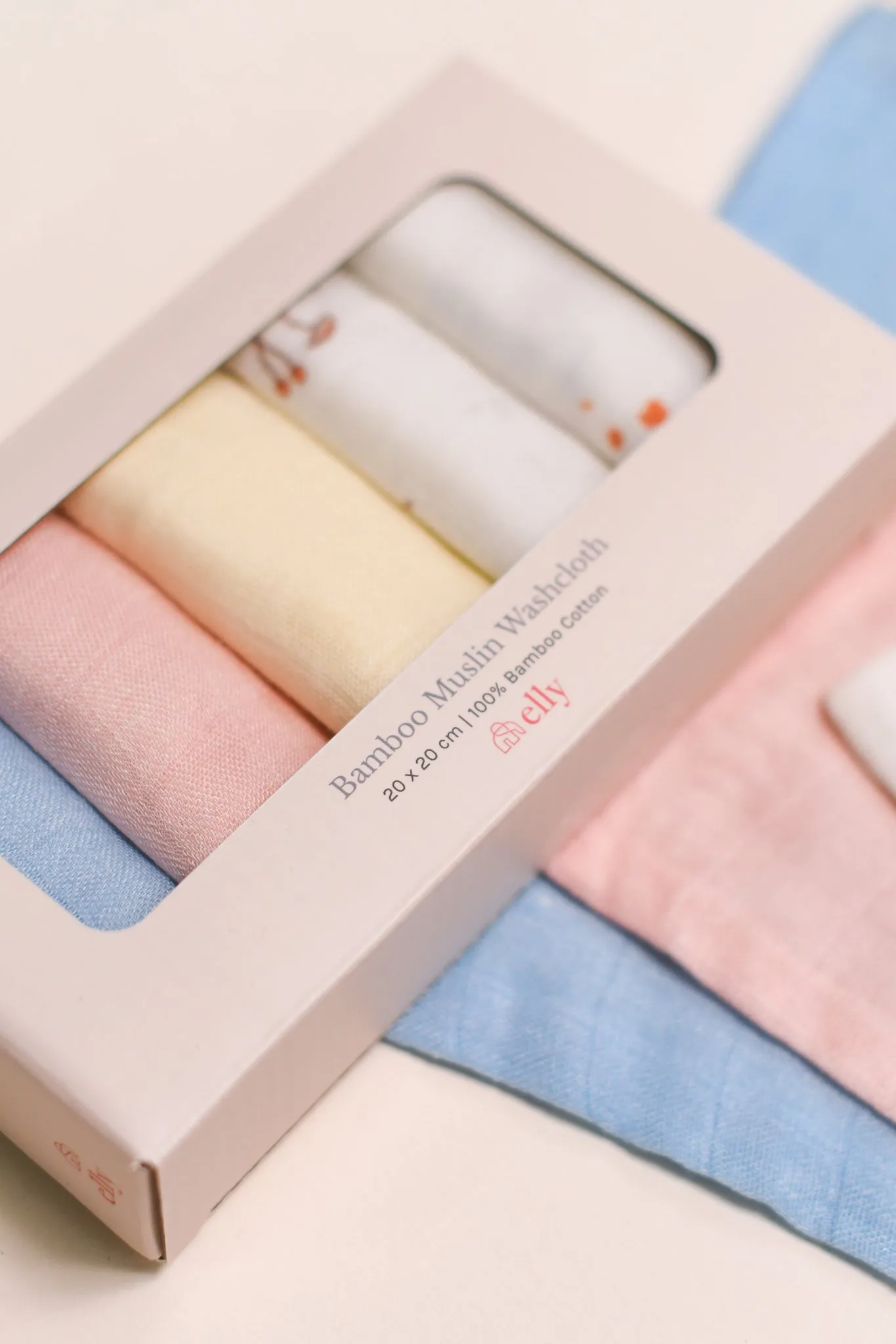 Bamboo Muslin Wash Cloth - Set of 5