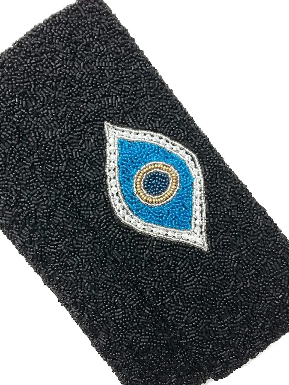 Beaded Envelope Clutch Bag Evil Eye and Hamsa