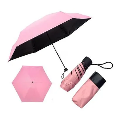 Black Coated Foldable Umbrella