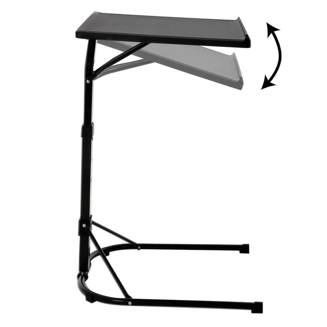 Black Laptop Stand Table Computer Desk Adjustable Height