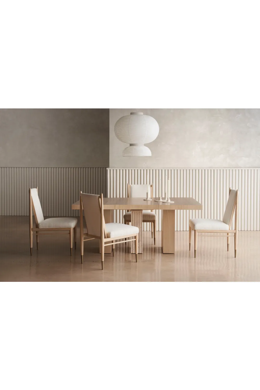 Bouclé Ivory Dining Chair | Caracole Unity