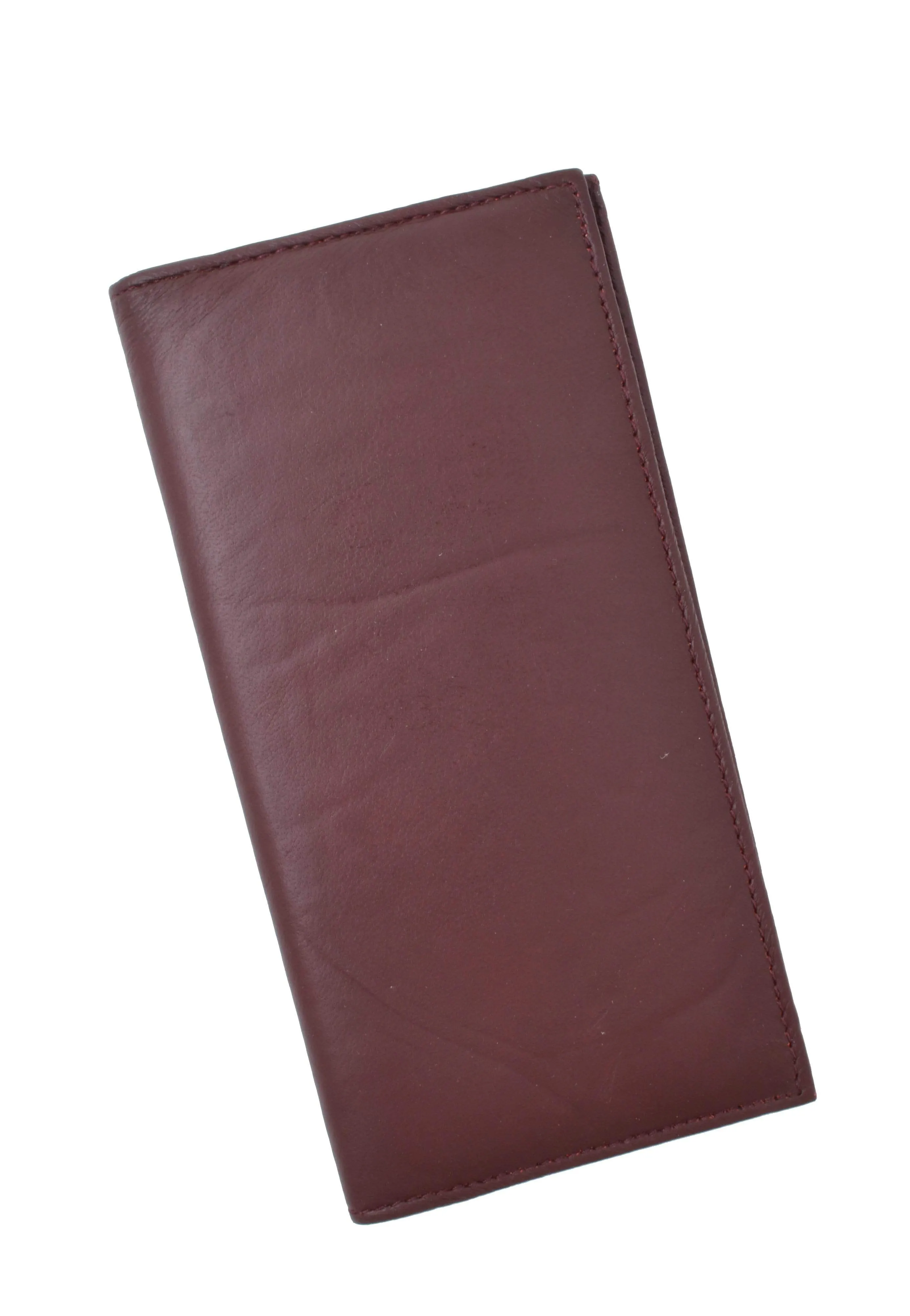 Brand New Hand Crafted Premium Soft Leather Simple Checkbook Cover P156