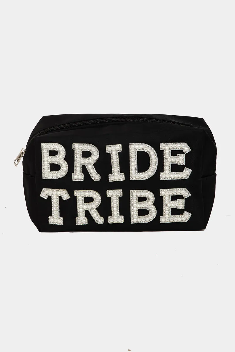 Bride Tribe Pouch Black