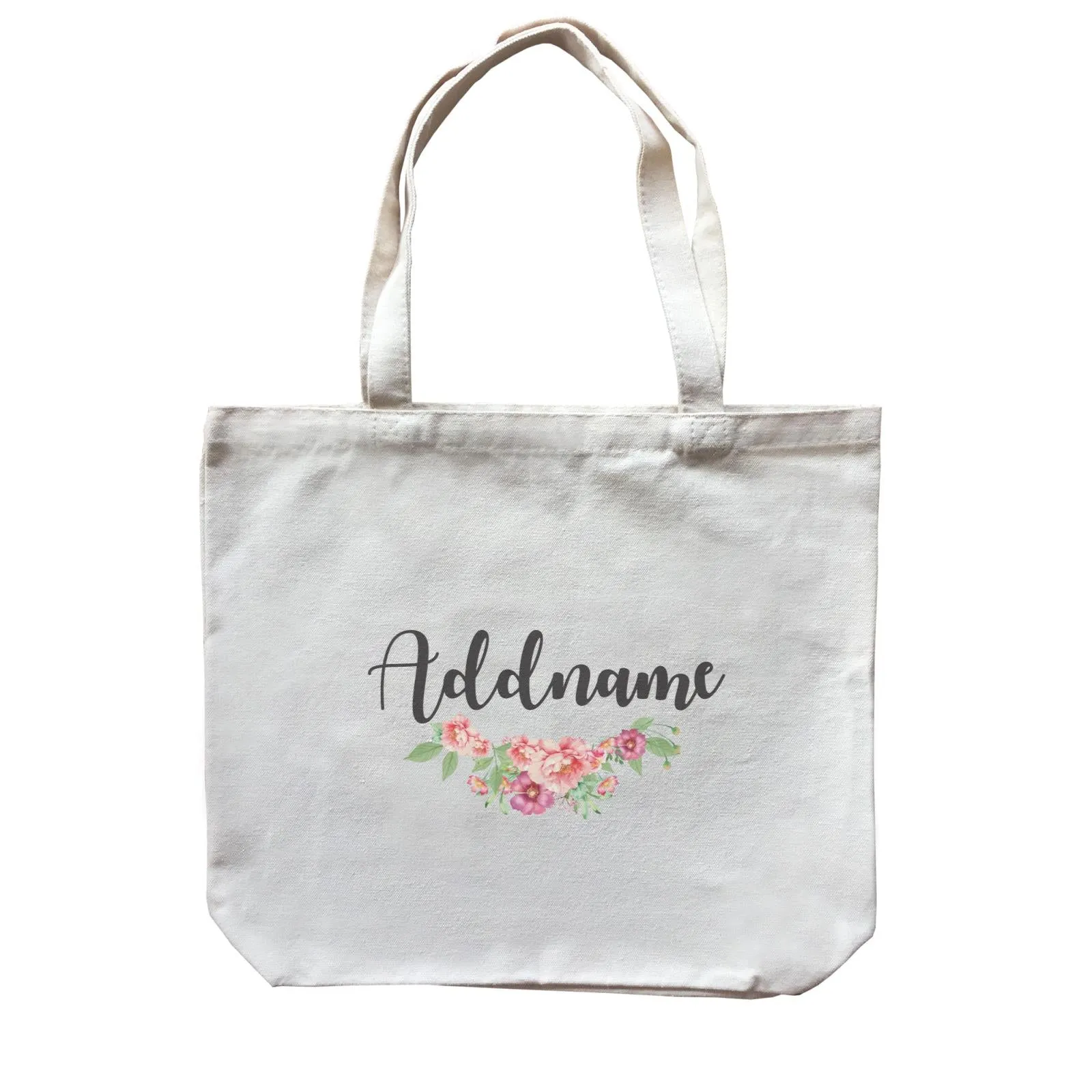 Bridesmaid Floral Sweet Coral Flower Addname Accessories Canvas Bag