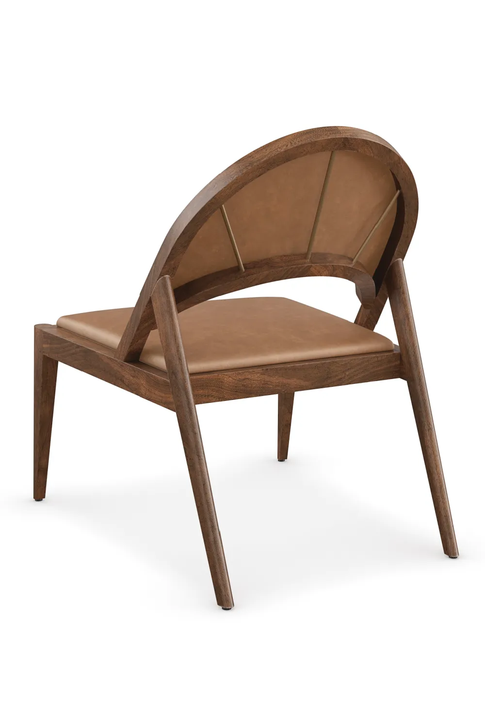 Brown Leather Lounge Chair | Caracole Rhythm