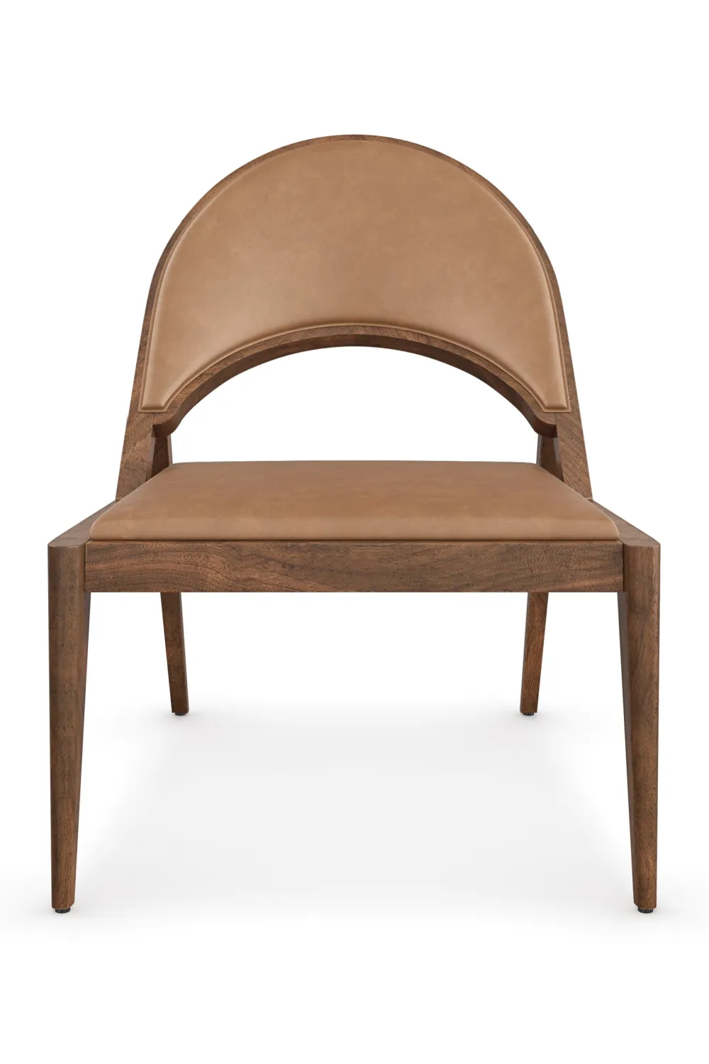 Brown Leather Lounge Chair | Caracole Rhythm