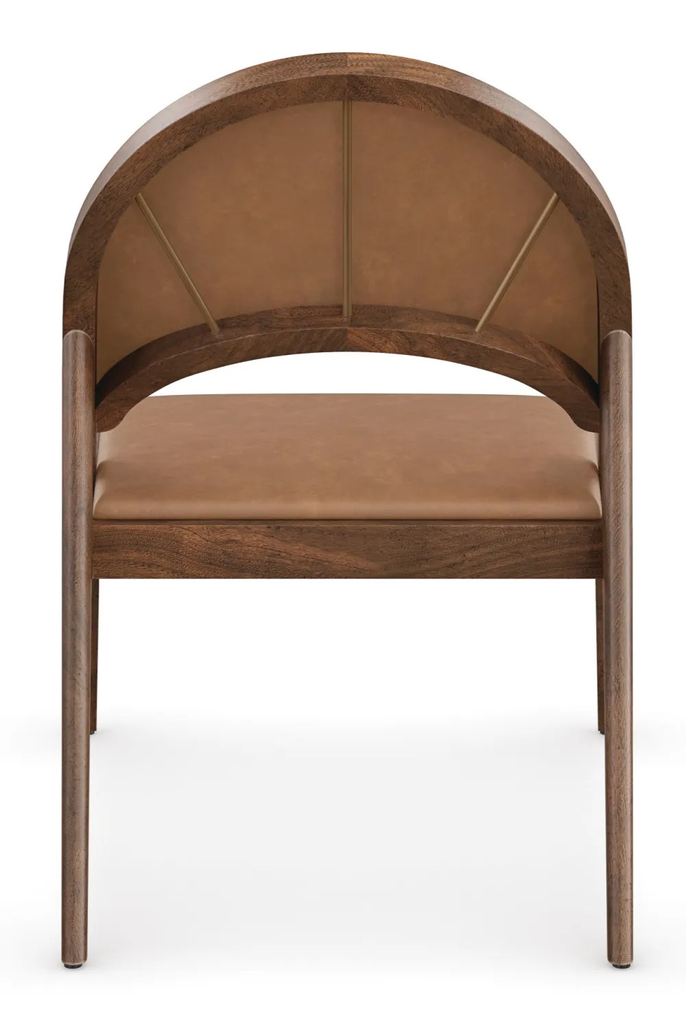 Brown Leather Lounge Chair | Caracole Rhythm