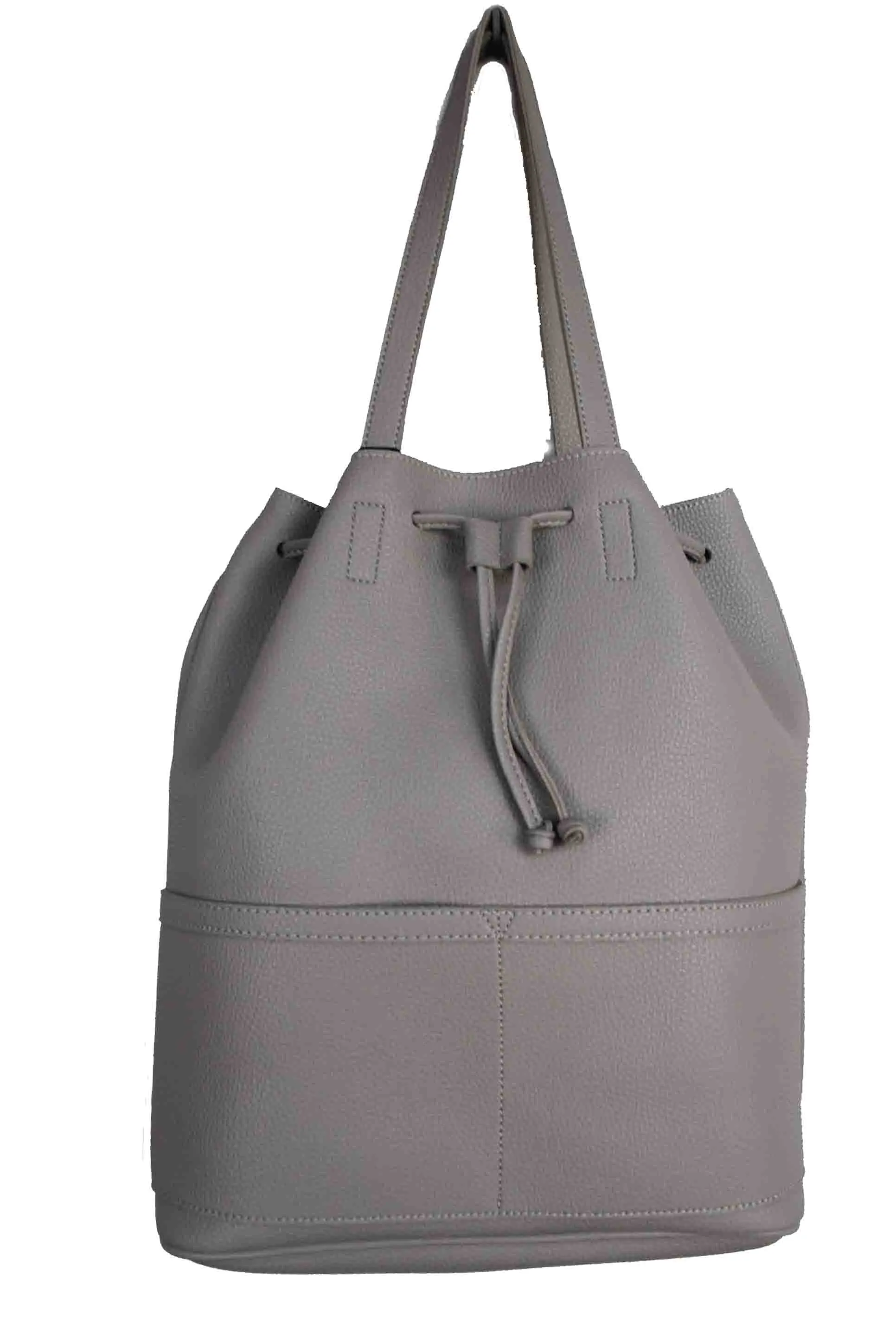 BUCKET BAG WITH FRONT POCKETS