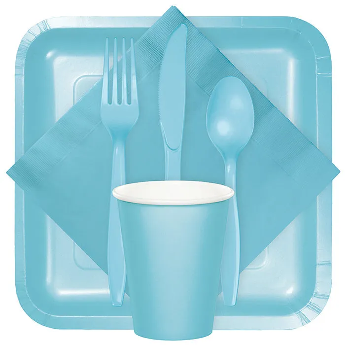 Bulk Pack of 100 Pastel Blue Luncheon Napkins 3Ply