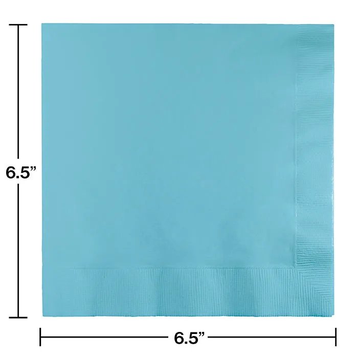 Bulk Pack of 100 Pastel Blue Luncheon Napkins 3Ply