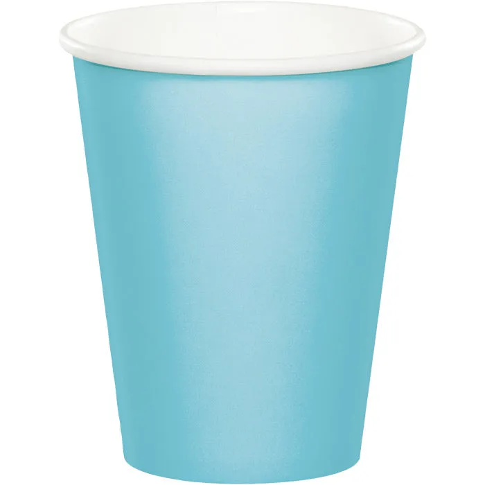 Bulk Pastel Blue 9 oz Hot & Cold Paper Cups (240 per Case)