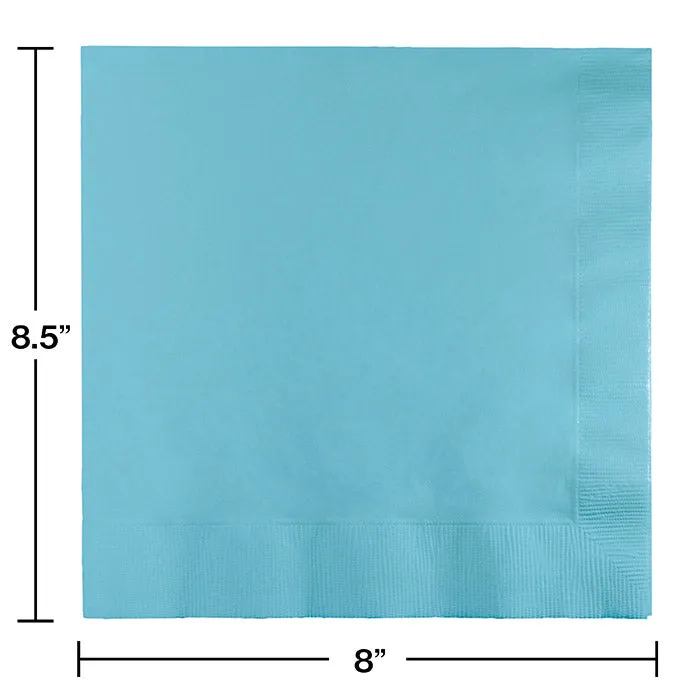 Bulk Pastel Blue Dinner Napkins 3 Ply (250 per Case)