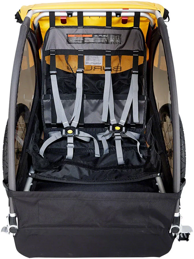 Burley Bee Child E-Bike Trailer Double, Yellow