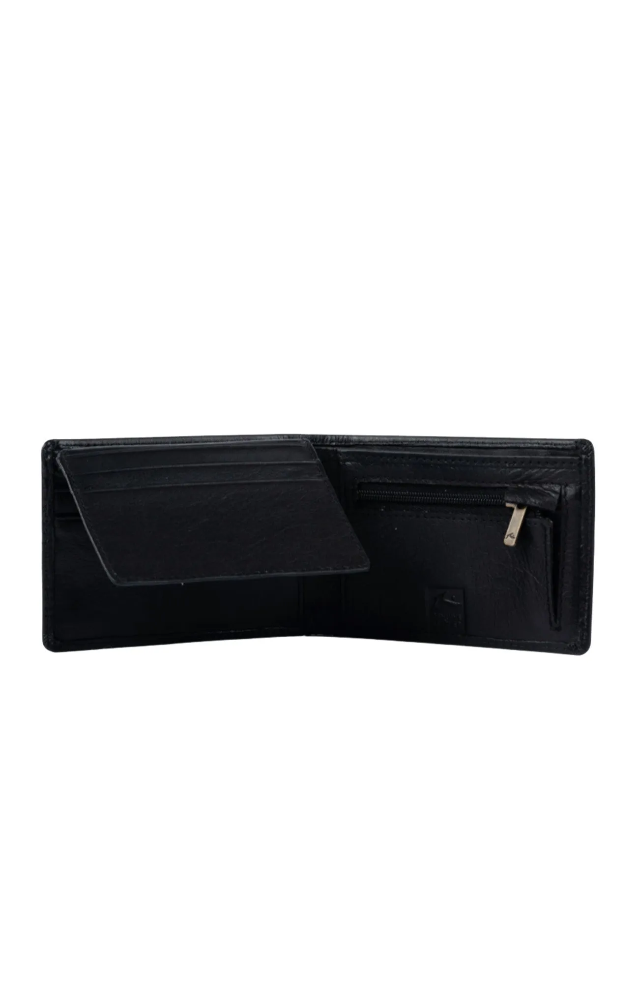 Busted Leather Wallet Black