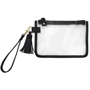 Capri Clear Wristlet W/Tassel