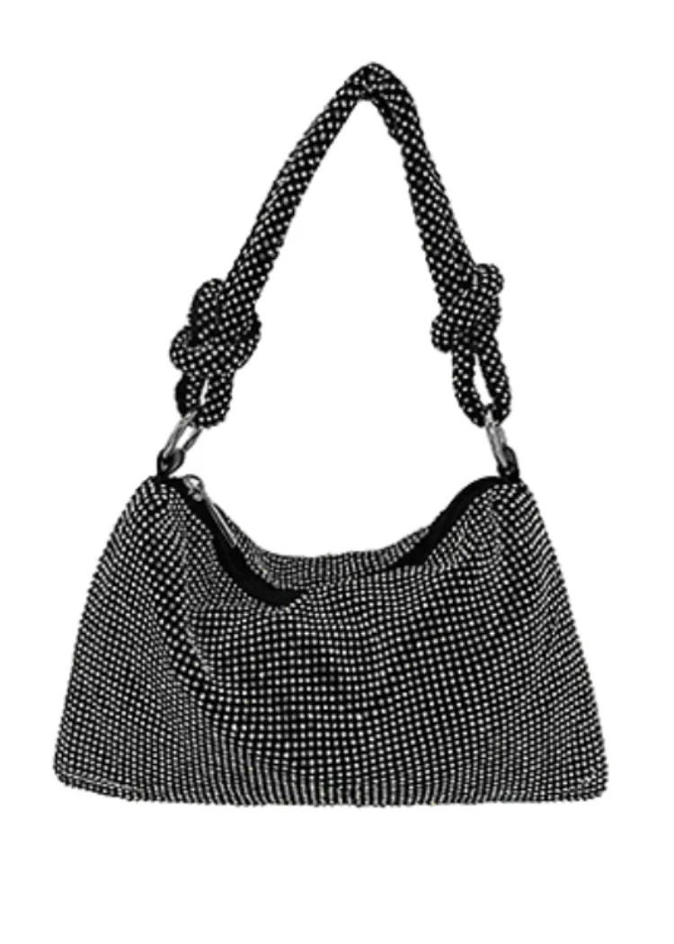 Chita Slouch Evening Bag-Black