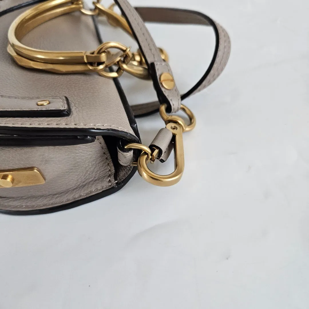 Chloé beige Leather Nile Bracelet Minaudiere crossbody bag