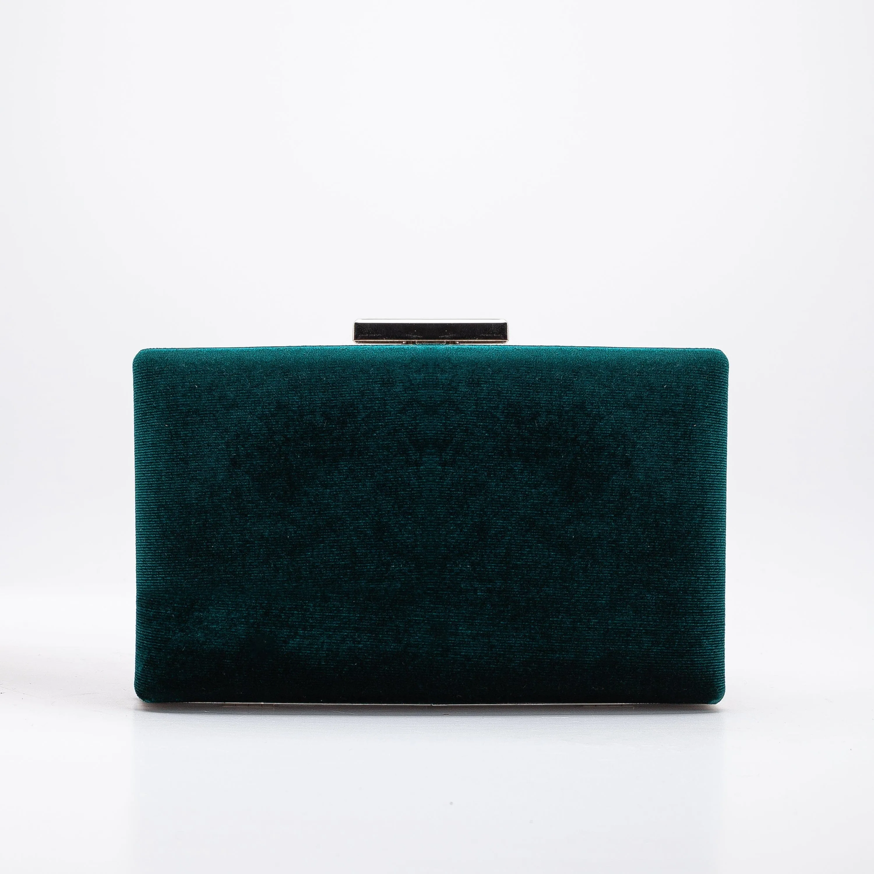 Clara Vegan Velvet Clutch | Green