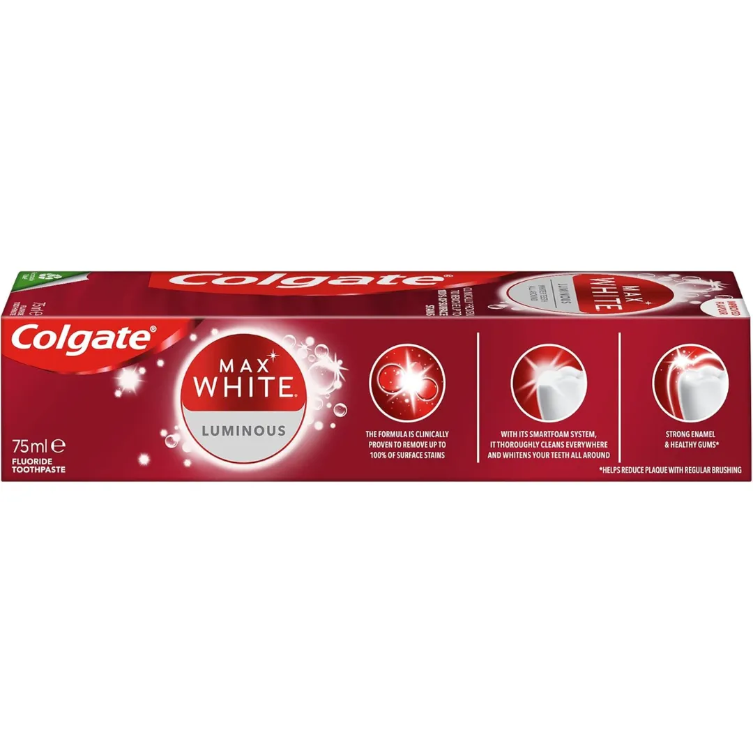 Colgate Max White Luminous Whitening Toothpaste, 75 ml (T)