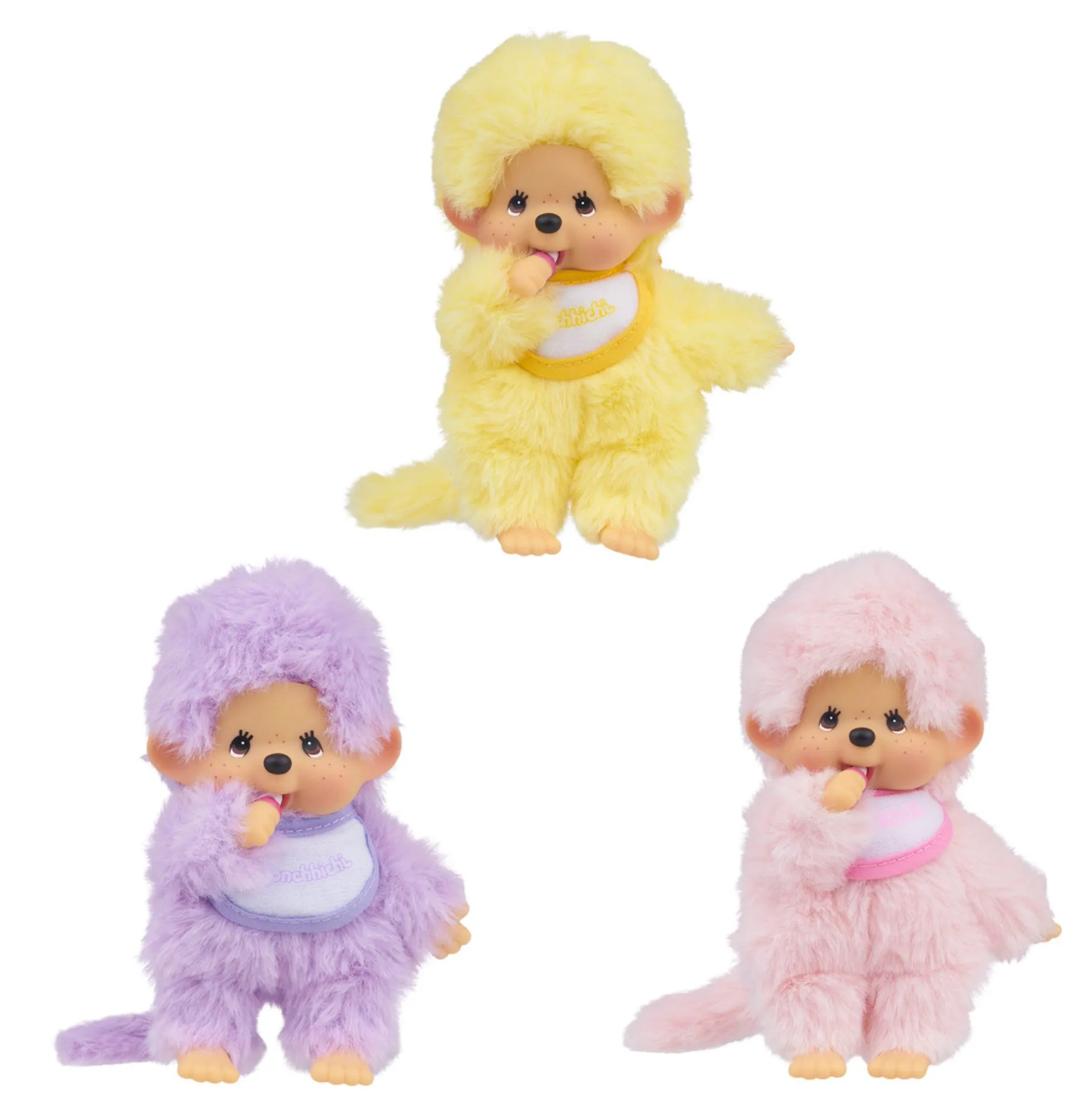 Colorful Beanie Monchhichi - 3 colors