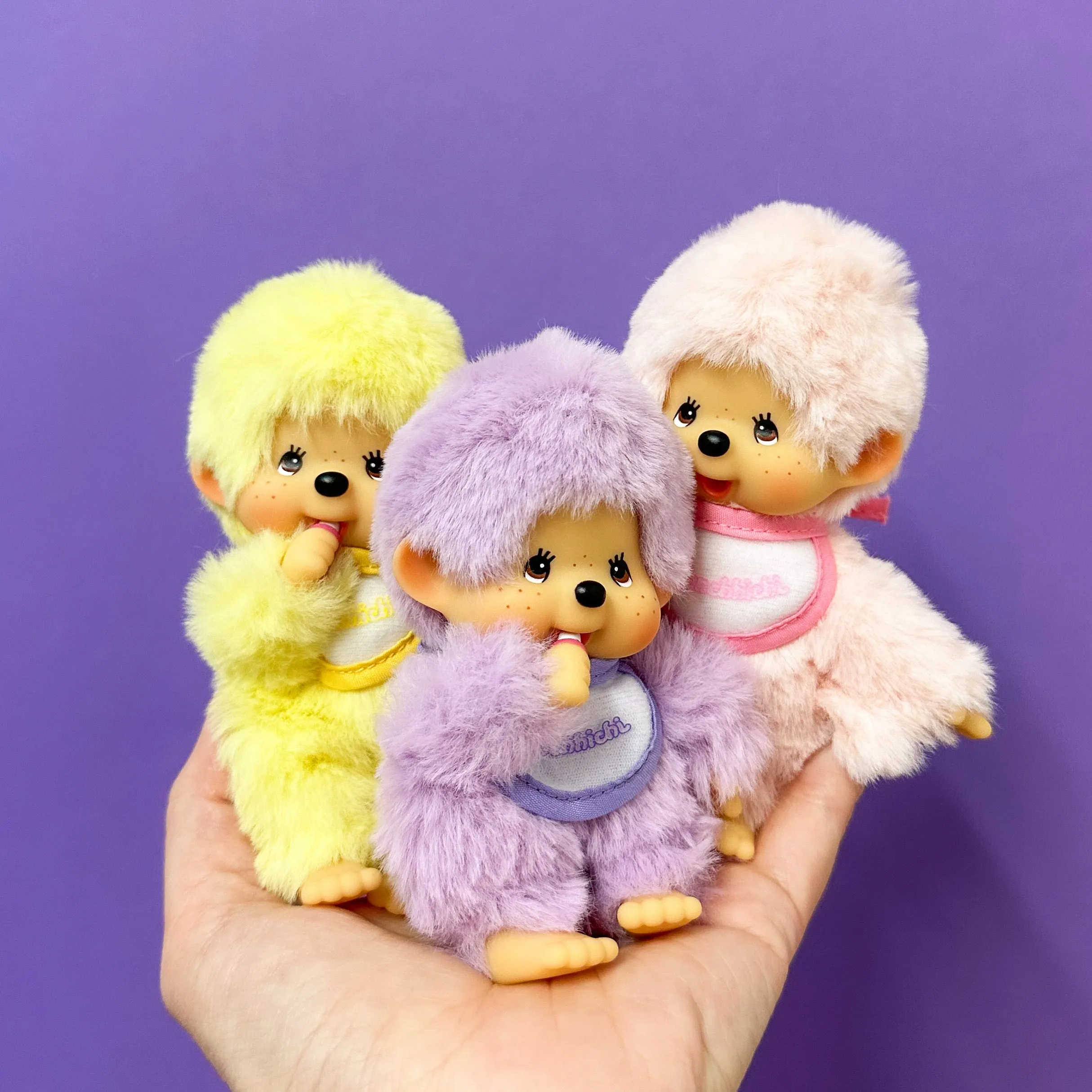 Colorful Beanie Monchhichi - 3 colors