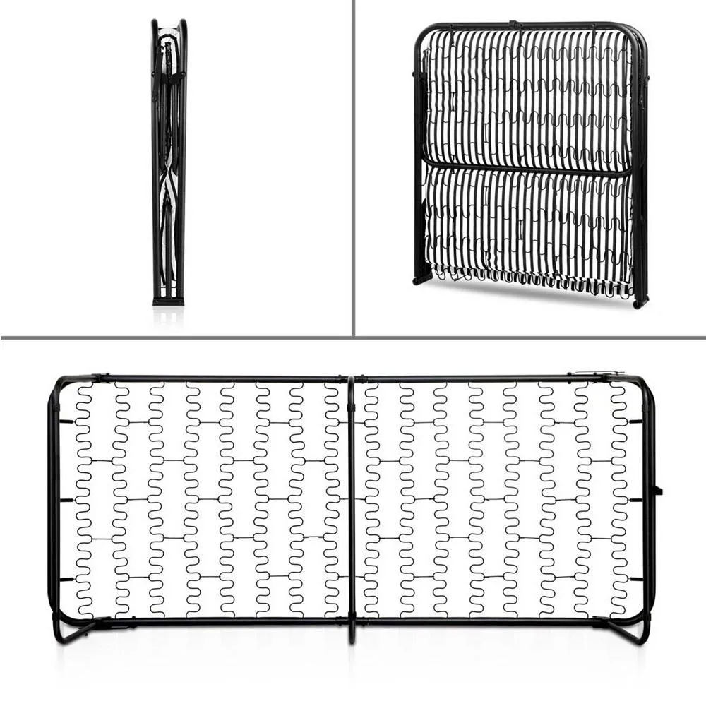 Compact Foldable Single Bed (Mattress Included)