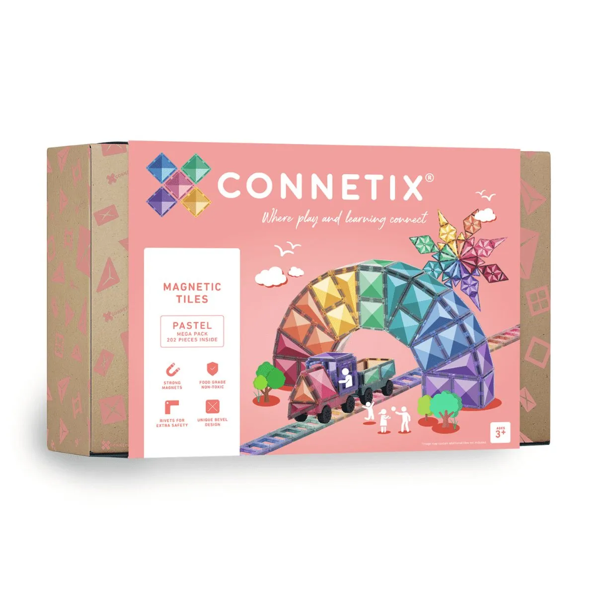 Connetix Tiles 212 Piece Pastel Mega Pack