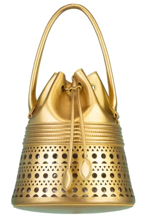 Corset Bucket Bag - Or