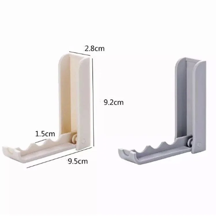 Creative Foldable Clothes Hanger, Self Adhesive Door Back Hanger, Space Saving Plastic Clothes Holder