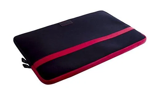 Credo 10" 10.5" 10.6" inch Black / Red Water Resistant Neoprene Tablet Sleeve Laptop Pouch Cover Carrying Case Briefcase 10.1 Inch for Samsung Galaxy Tab A SM-T580 / Tab S3 / Huawei MediaPad M2 / MediaPad T1 10 / MediaPad 10 Link