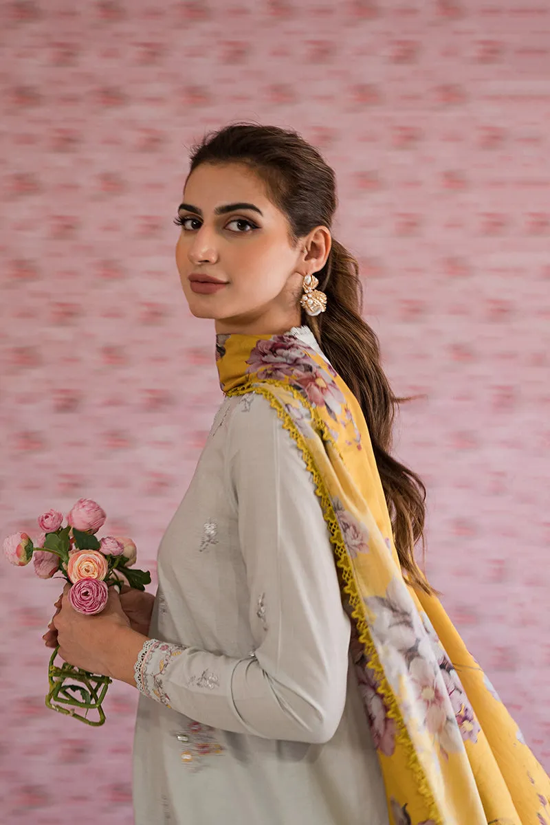 Cross Stitch Mahiri Lawn Collection – SILVER LUCENT