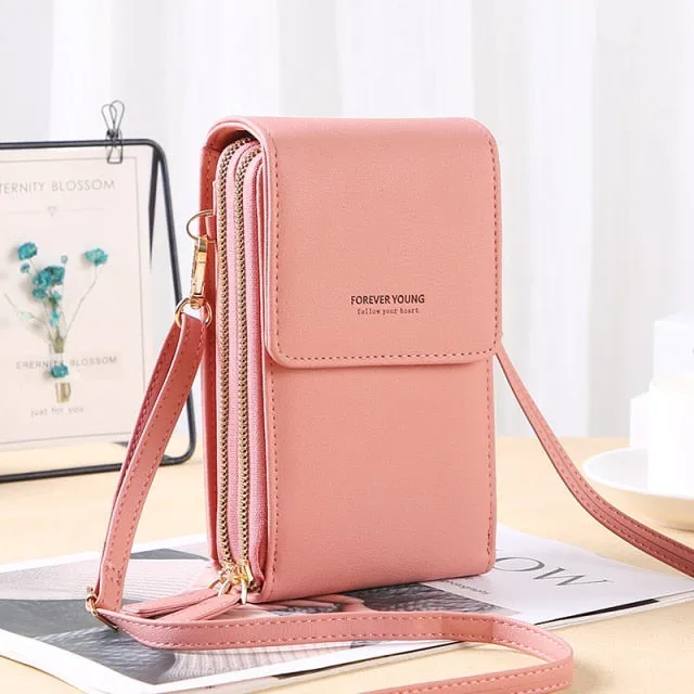 Crossbody Wallets  Shoulder Bags Long Purse Multi Functional Cell Phone Bag