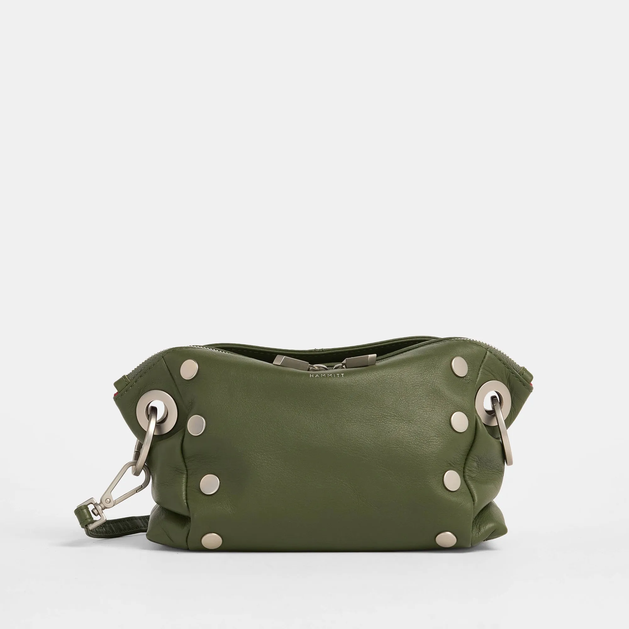 Daniel Crossbody Clutch | Landscape Green/Brushed Silver | Sml