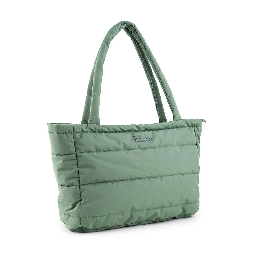 Done by Deer Quilted Changing Tote Bag - Green