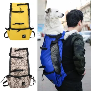 Durable Camouflage Backpack Carrier for Medium to Large Dogs