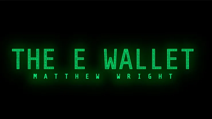 E Wallet BLACK by Matthew Wright - Trick