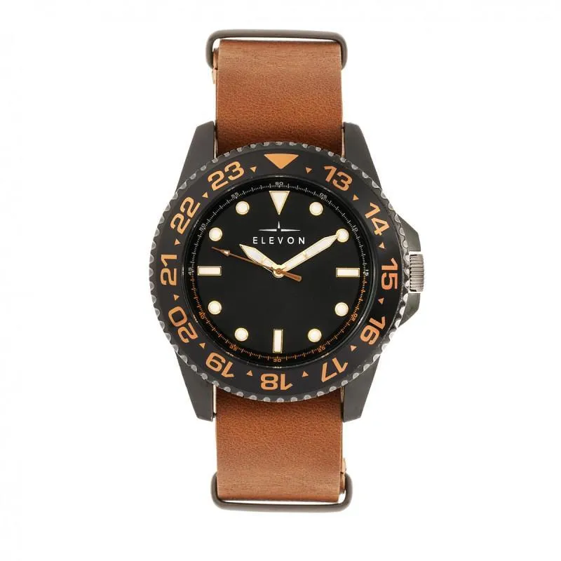 Elevon Dumont Leather-Band Watch