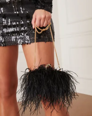 Emily Feather Clutch