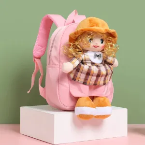 Enchanted Plush Doll Backpack for Kids - Ideal for Nursery Fun!